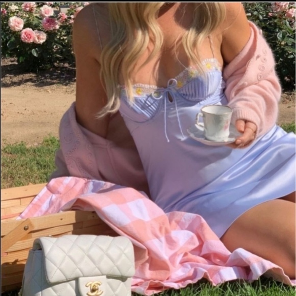 For Love and Lemons Paloma Slip Dress